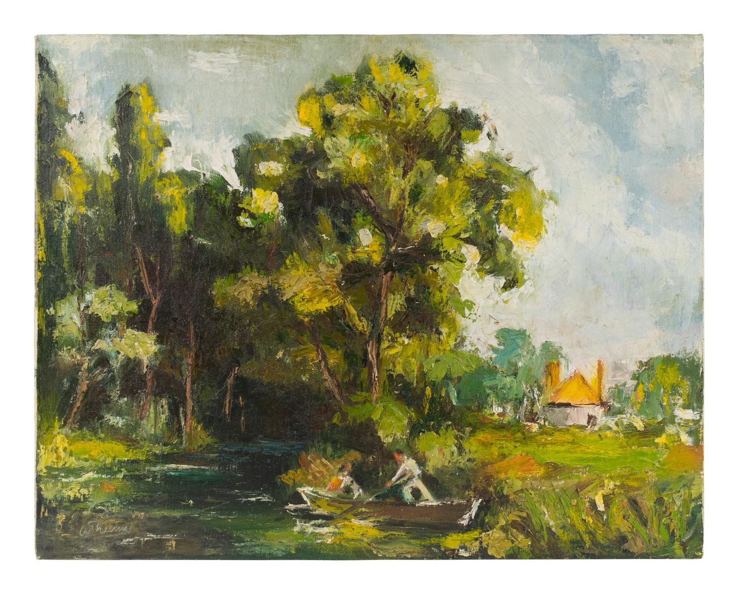 Riverscape with Cottage