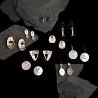 An Assortment Of Navajo, Hopi, Zuni, and Mexican Earrings