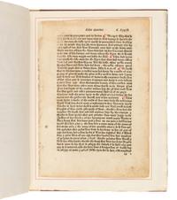 [LEAF BOOK]. An Original Leaf from the Polycronicon Printed by William Caxton at Westminster in the Year 1482 . San Francisco: The Grabhorn Press for The Book Club of California, 1938.