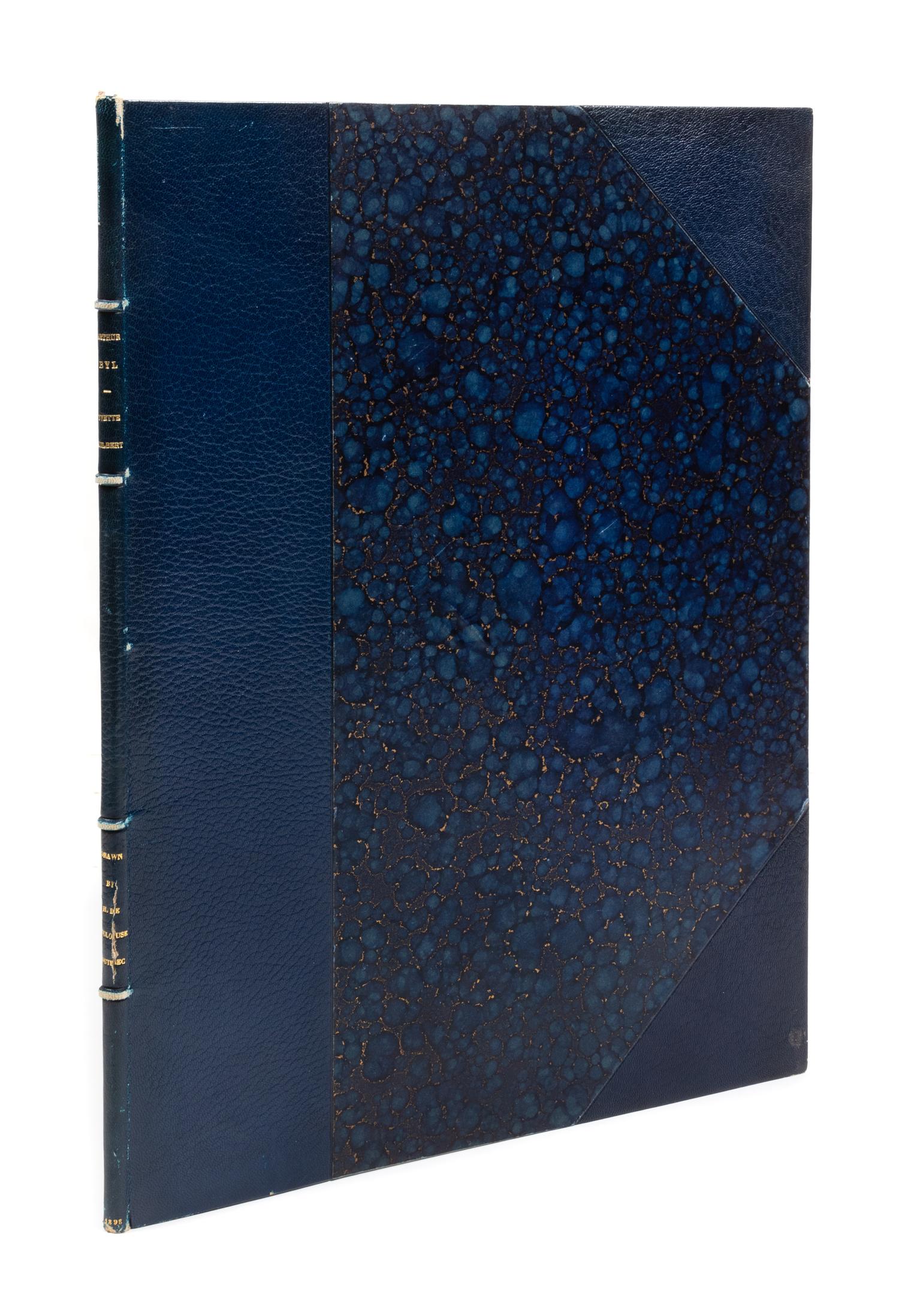 Yvette Guilbert (portfolio of eight lithographs with cover; cover and frontispiece bound together with front matter in binding by René Aussourd)