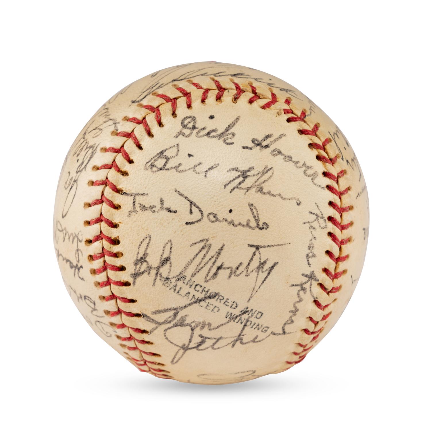 A 1953 Toledo Sox Team Signed Autograph Baseball (JSA Letter of Authenticity)