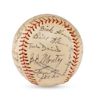 A 1953 Toledo Sox Team Signed Autograph Baseball (JSA Letter of Authenticity)