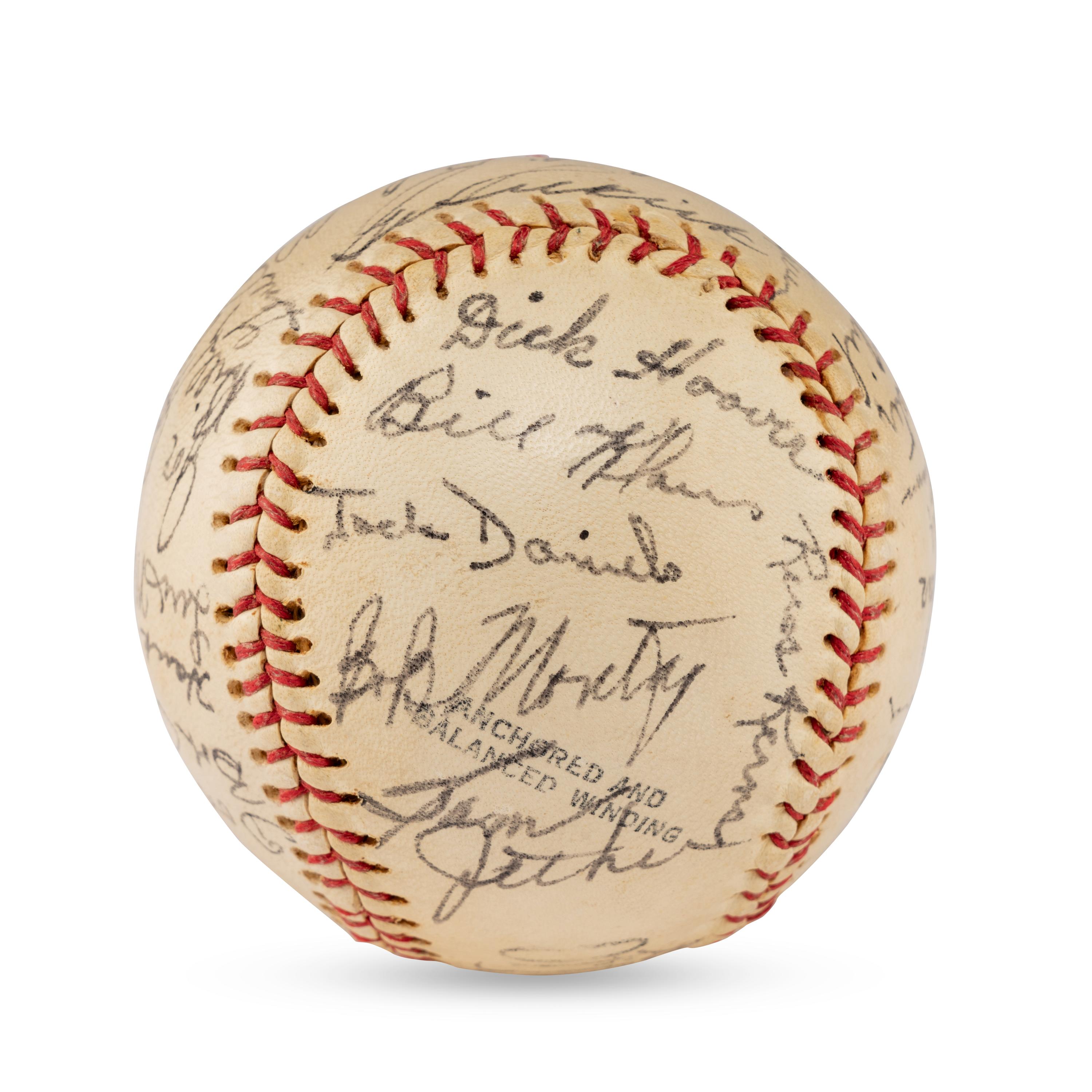 A 1953 Toledo Sox Team Signed Autograph Baseball (JSA Letter of Authenticity)