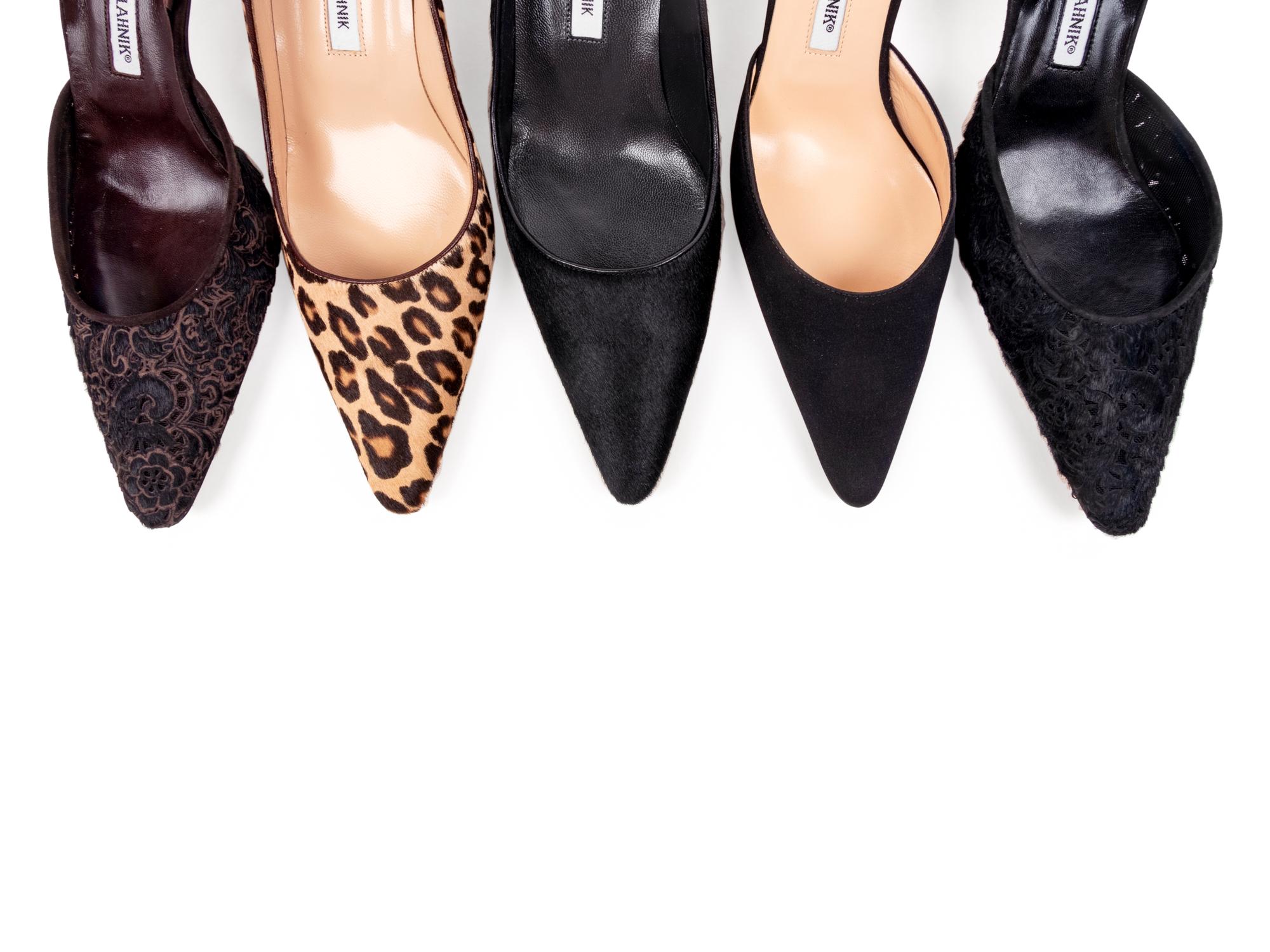 Five Pairs of Manolo Blahnik Heels
