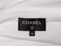 Chanel, White Appliquéd Hoodie