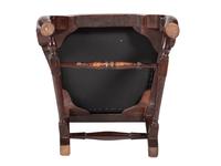 A Queen Anne Carved Walnut Compass-Seat Stretcher-Base Side Chair