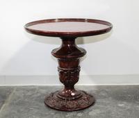 A Neoclassical Style Mahogany Side Table Height 24 x diameter 25 1/2 inches. — 20TH CENTURY