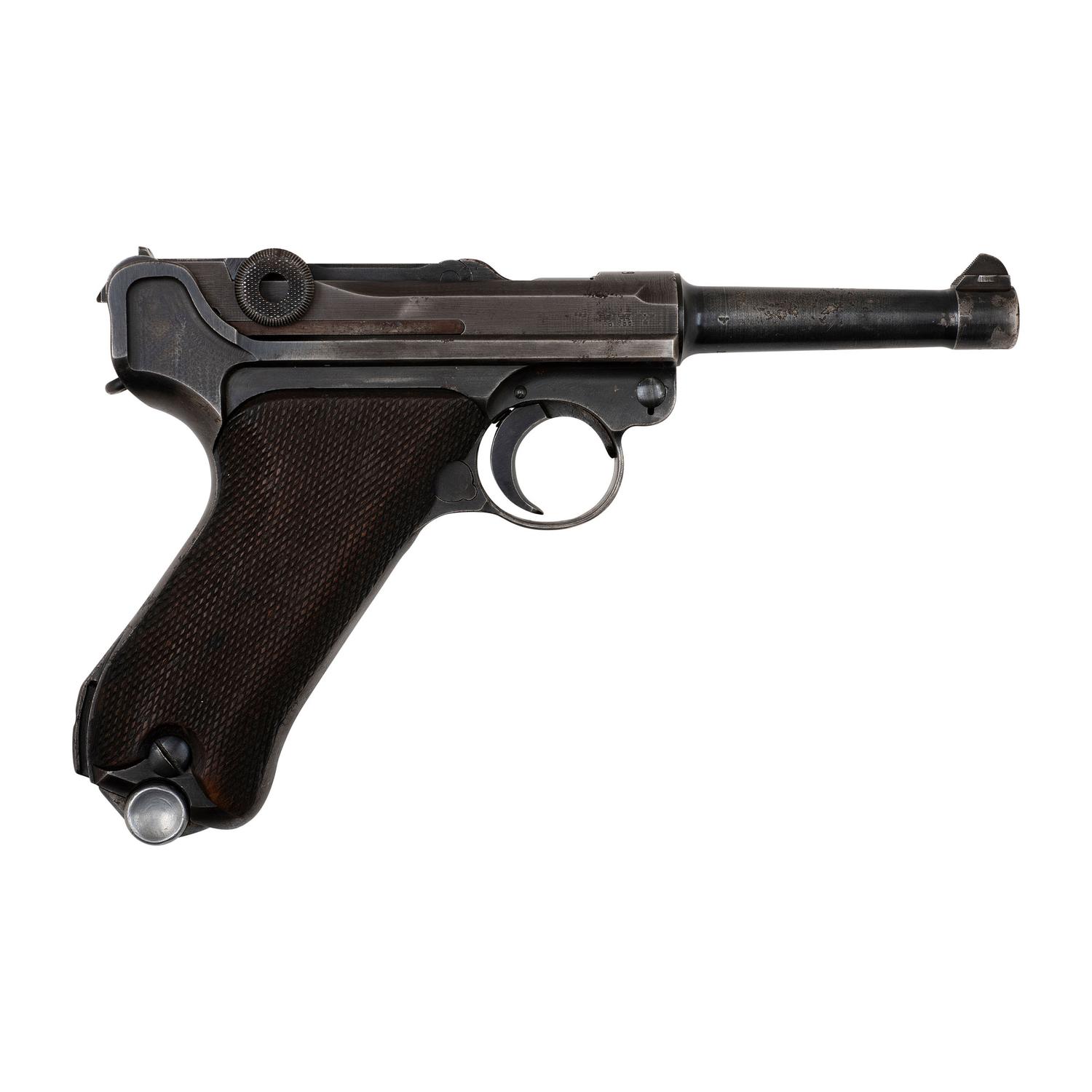 ** 42 Code 1938 Dated P.08 Luger in Holster with Two Magazines