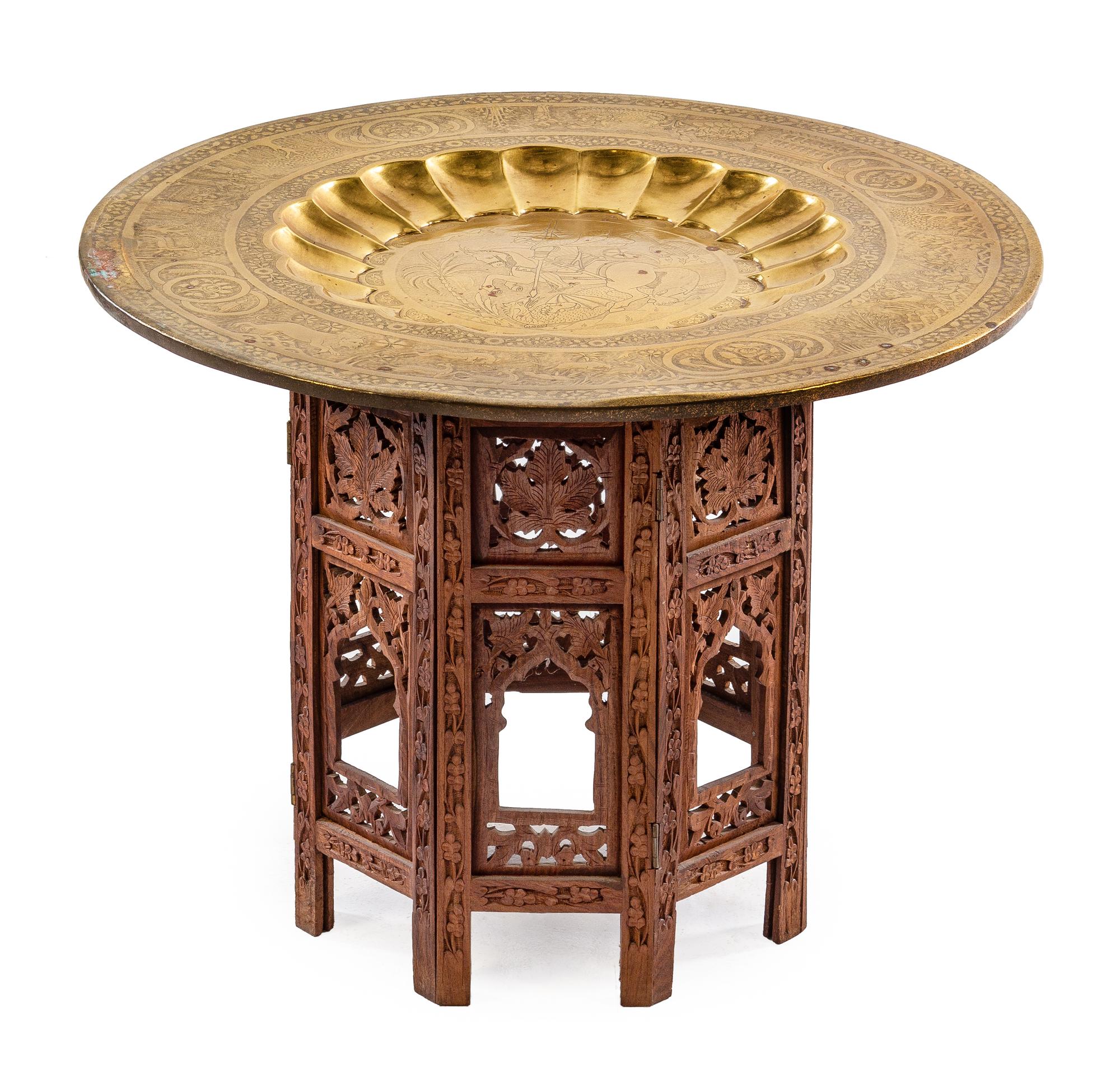 A Southeast Asian Carved Wood Table