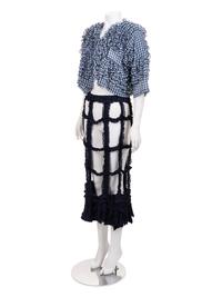 Comme des Garçons Gingham Jacket and Ruffled Skirt, Spring 2008