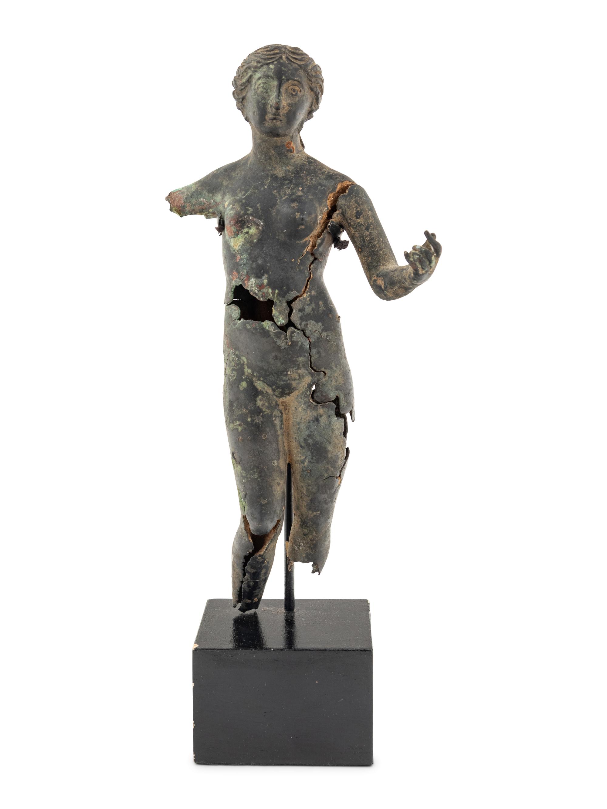 A Fragmentary Bronze Female Figure