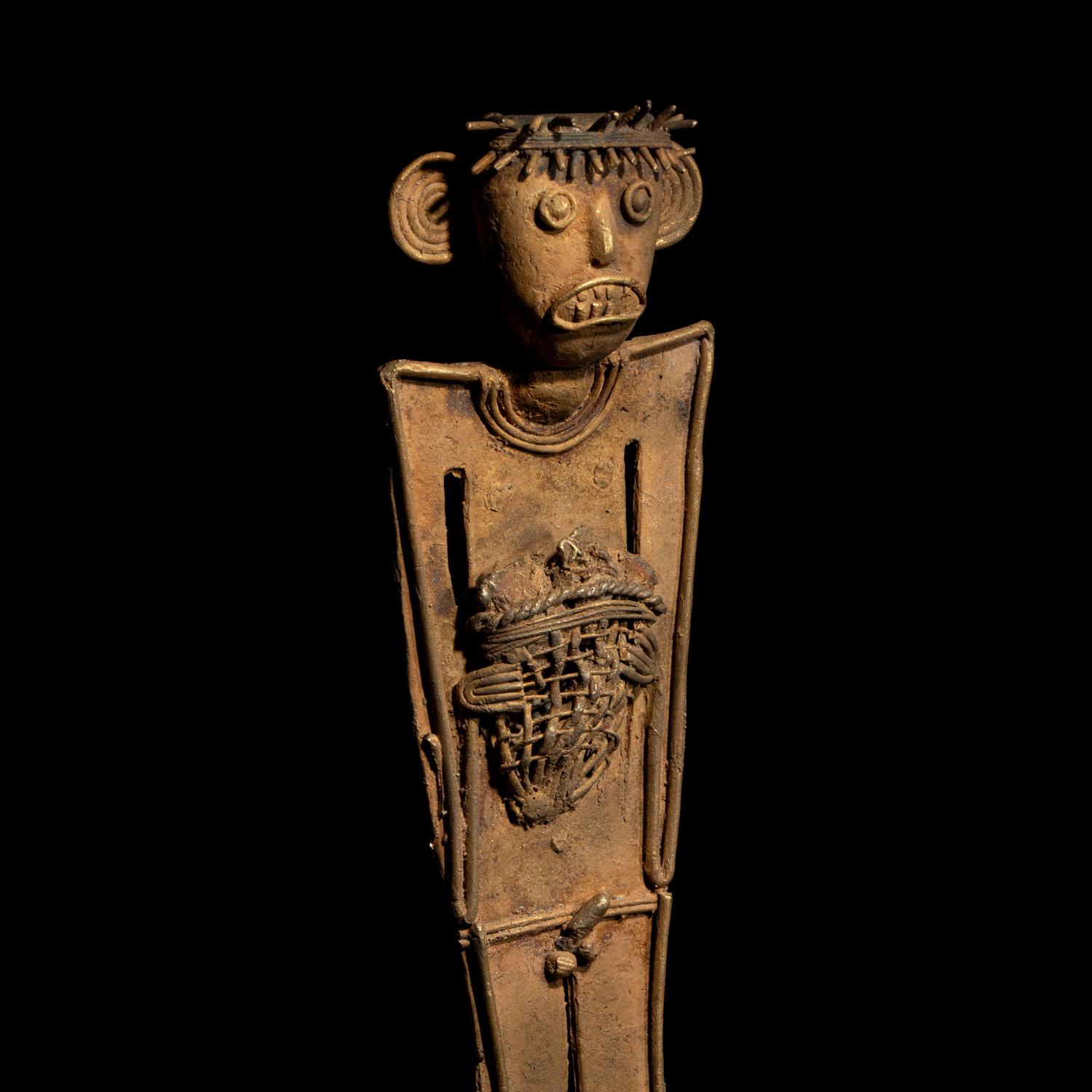 A Muisca Tumbaga Tunjo Figure