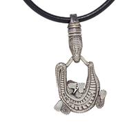 Kieselstein-Cord, Sterling Crocodile Pendant Necklace