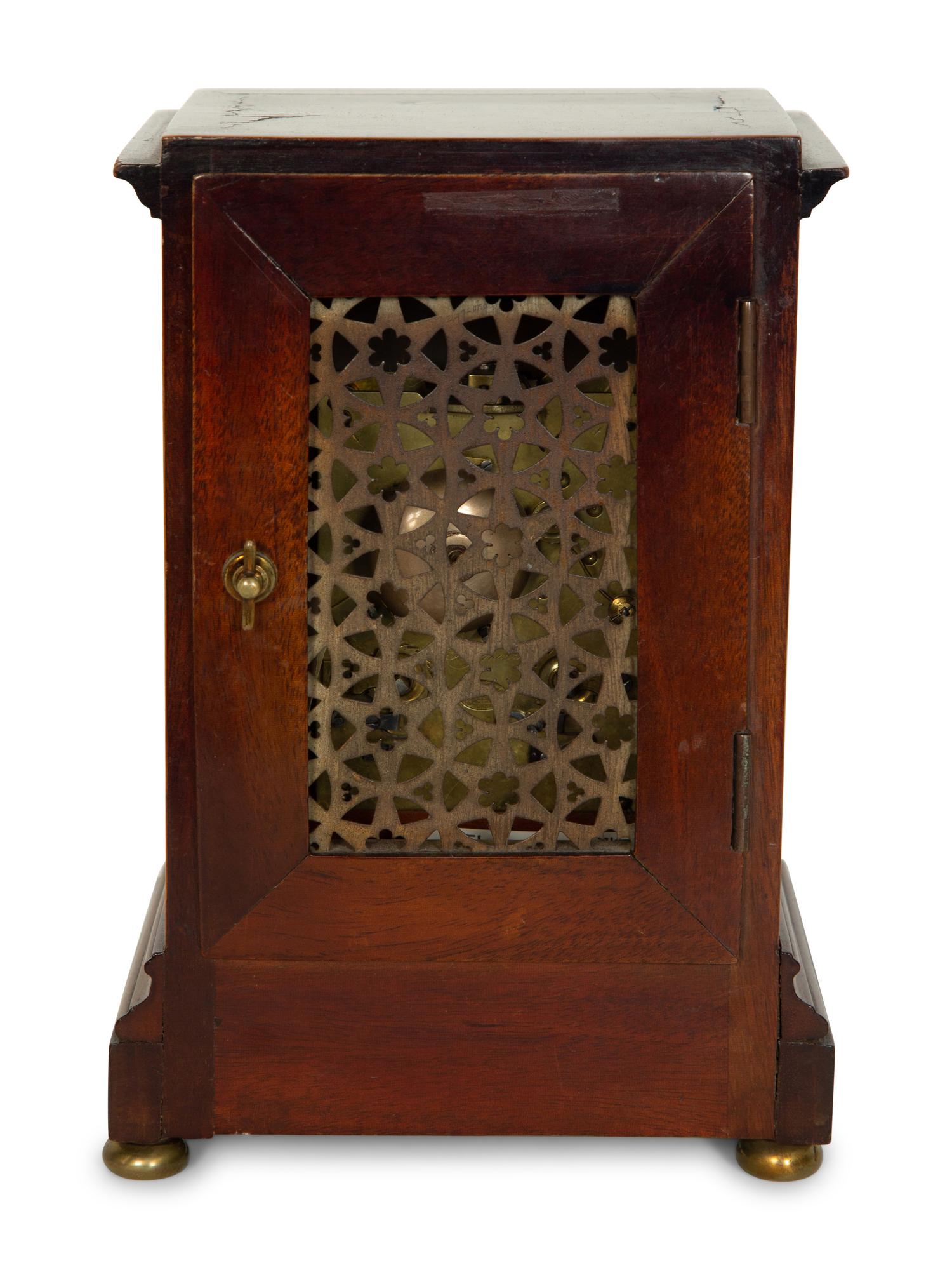 An English Mahogany Table Clock