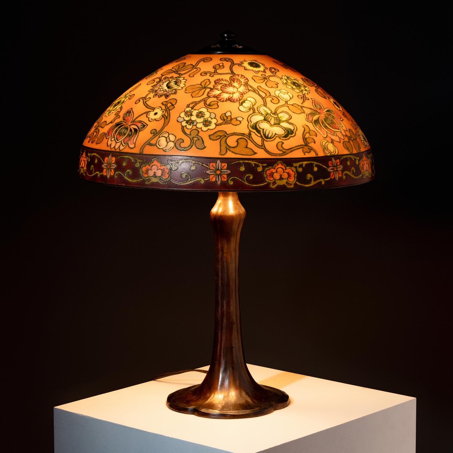Table lamp with Persian shade in Chestnut style