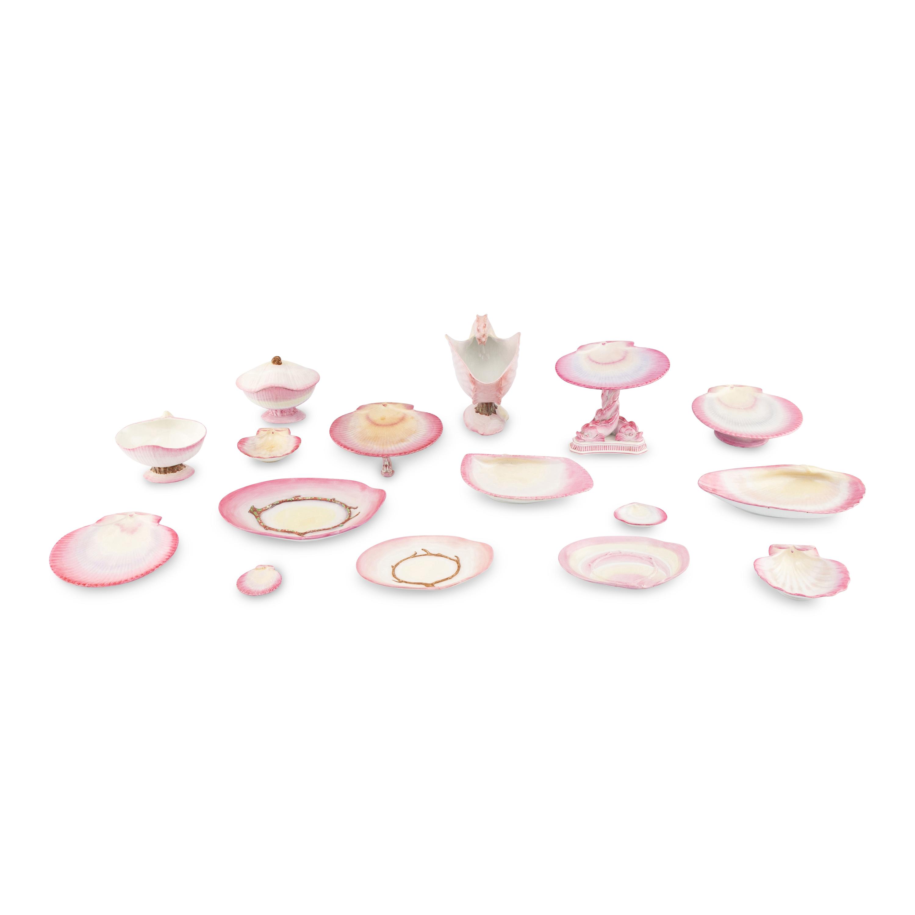A Collection of Wedgwood Pink Pearlware Articles