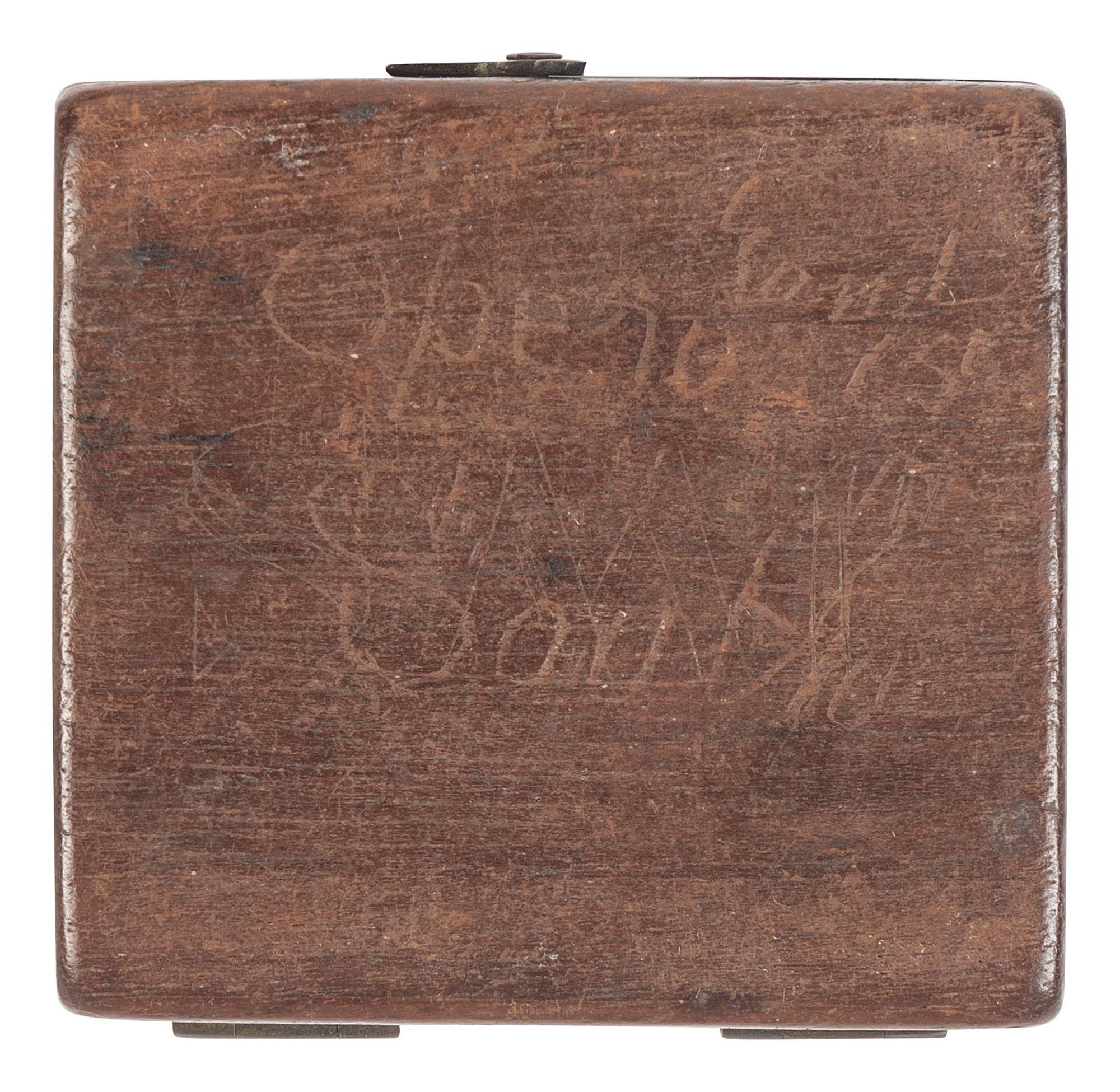 [CIVIL WAR]. Drafting set possibly used by Civil War engineer. [ With: ] Compasses & other artifacts.