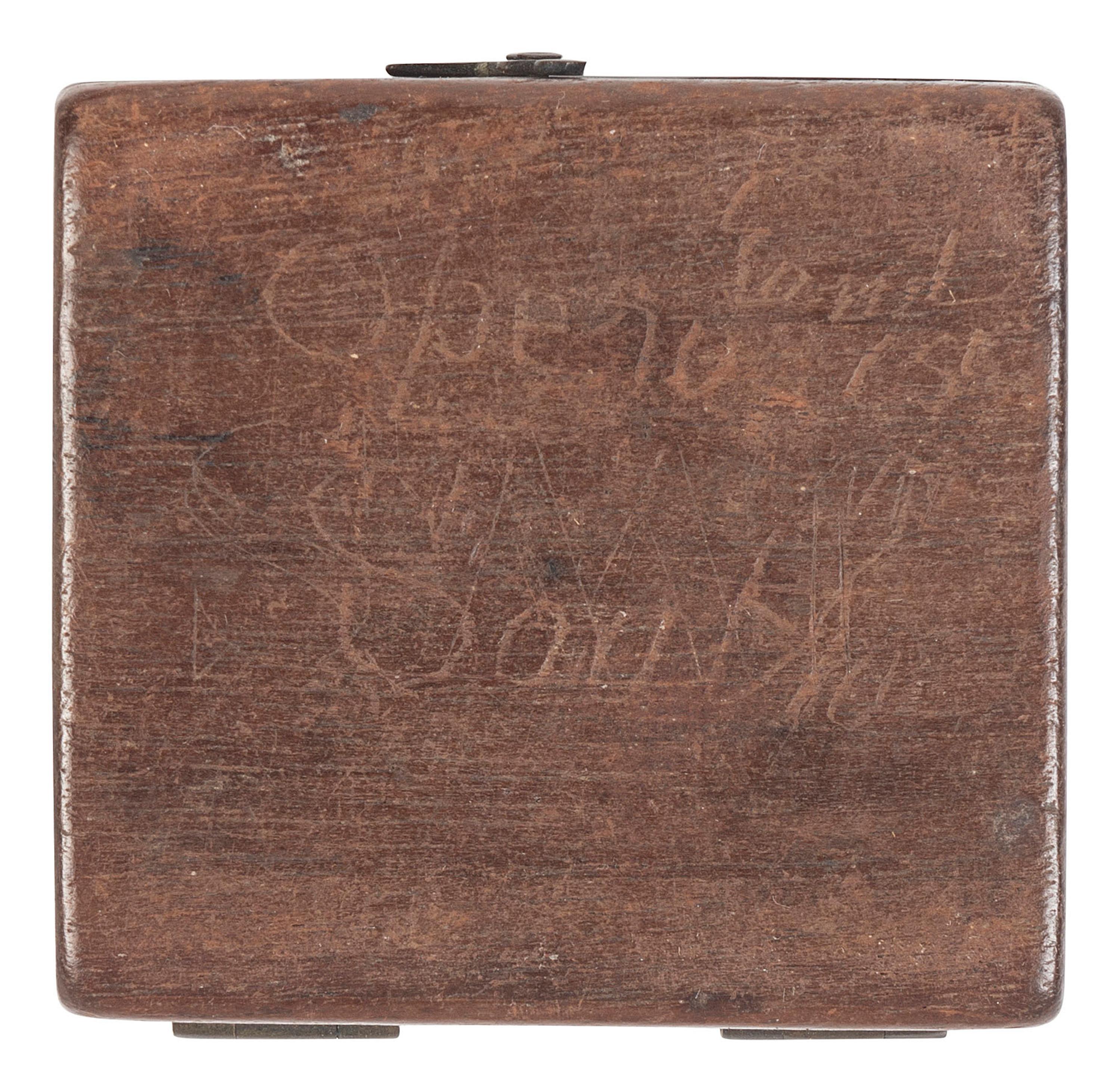 [CIVIL WAR]. Drafting set possibly used by Civil War engineer. [ With: ] Compasses & other artifacts.
