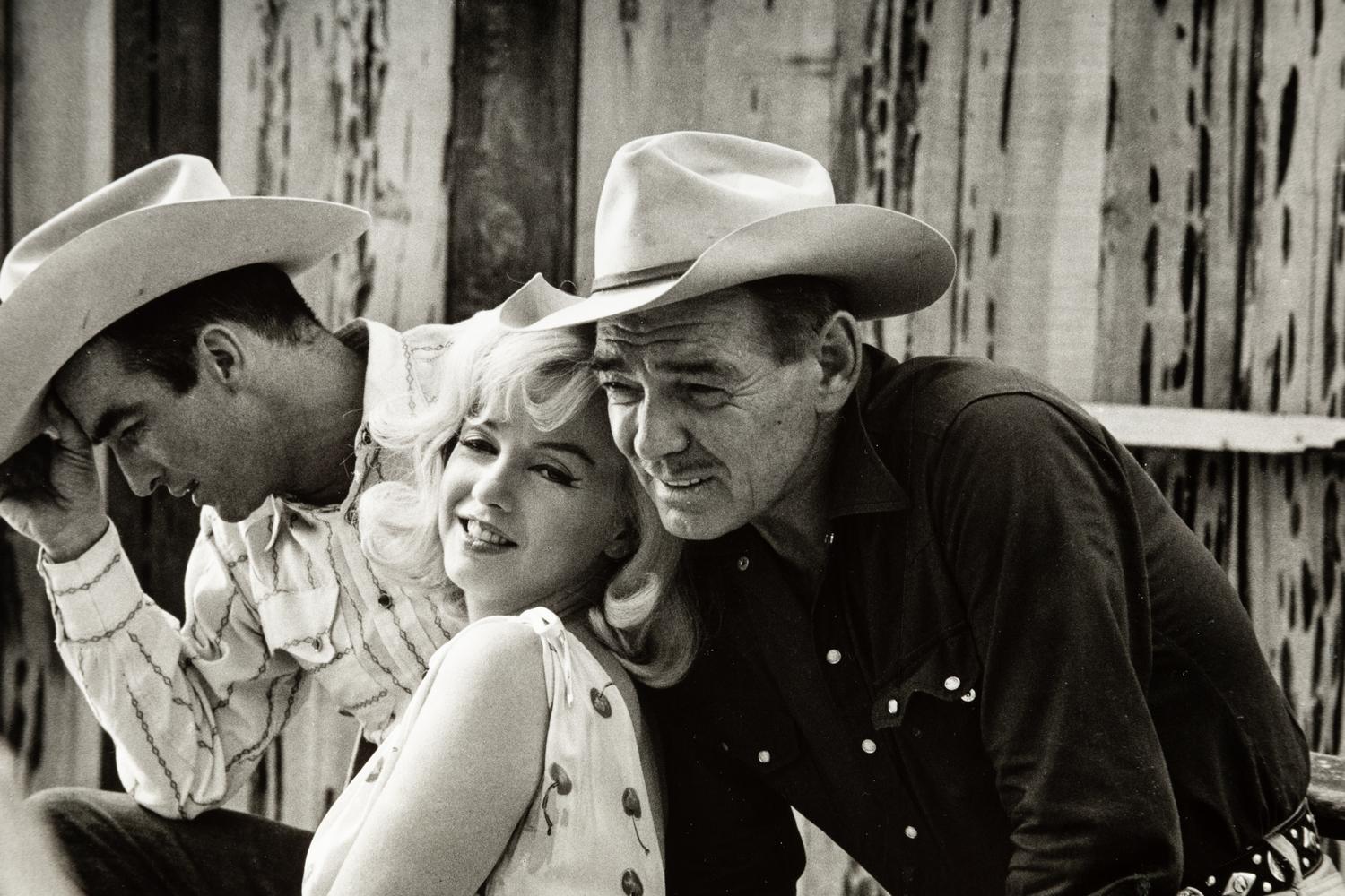 Ernst Haas (1921-1986) Marilyn Monroe, Clark Gable and Montgomery Clift (on the set of "The Misfits,") Nevada, 1960
