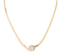 A 14 Karat Yellow Gold and Diamond Necklace, 7.30 dwts.