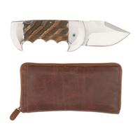 Gil Hibben Elmer Keith Large Lockback Ram's Horn Knife