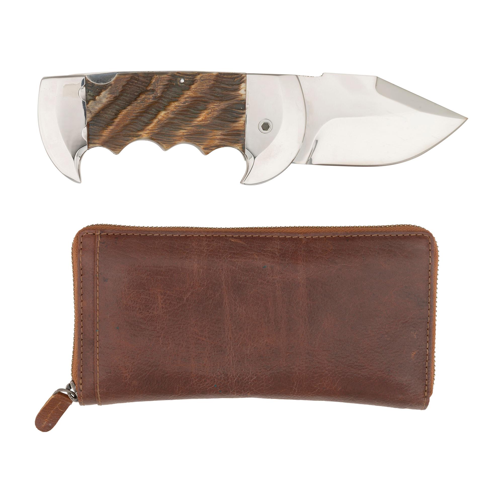 Gil Hibben Elmer Keith Large Lockback Ram's Horn Knife