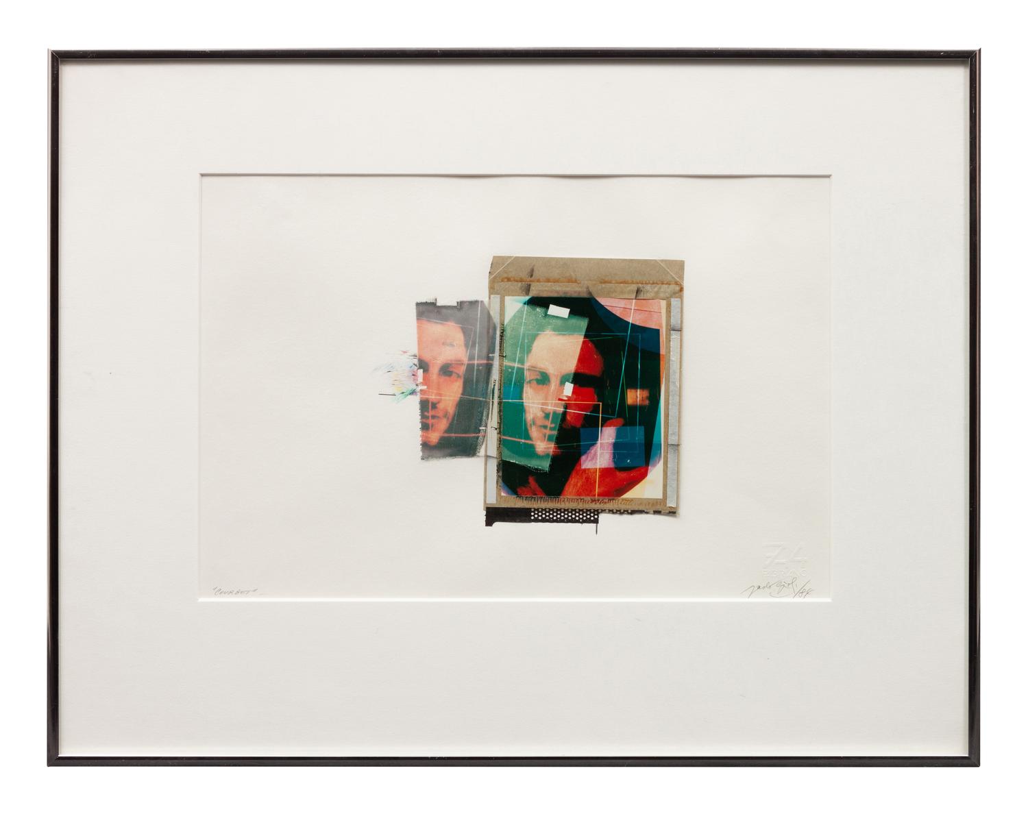 A pair of polaroids ( Untitled (double portrait of man with beard ), 1984; Courbet , 1984)