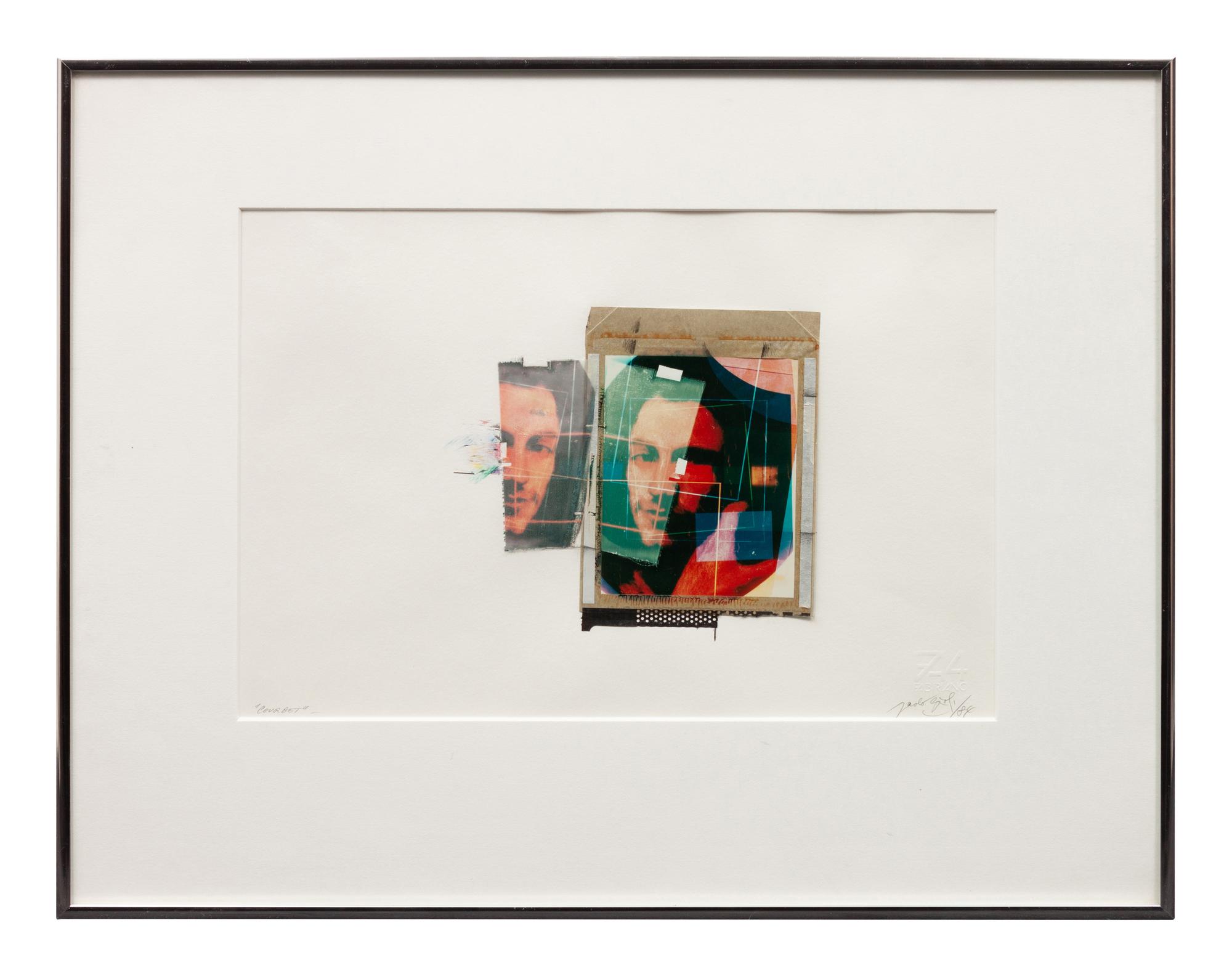 A pair of polaroids ( Untitled (double portrait of man with beard ), 1984; Courbet , 1984)