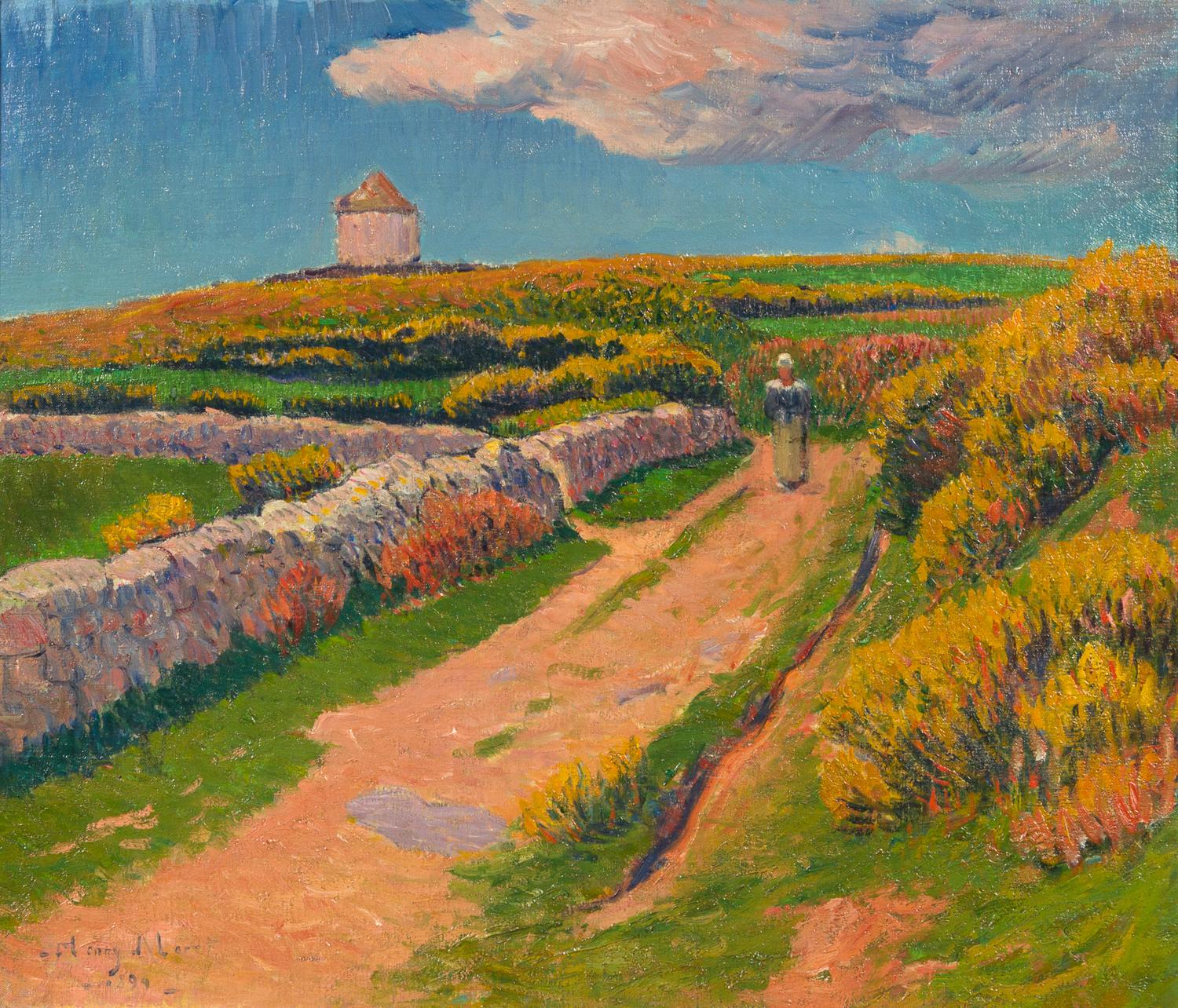 Henry Moret, (French, 1856 - 1913), Paysage a Pont-Aven, 1894
