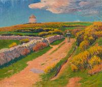 Henry Moret, (French, 1856 - 1913), Paysage a Pont-Aven, 1894