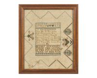 A Group of Four American Needlework Samplers, Early 19th Century