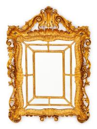 A Louis XVI Style Giltwood Mirror