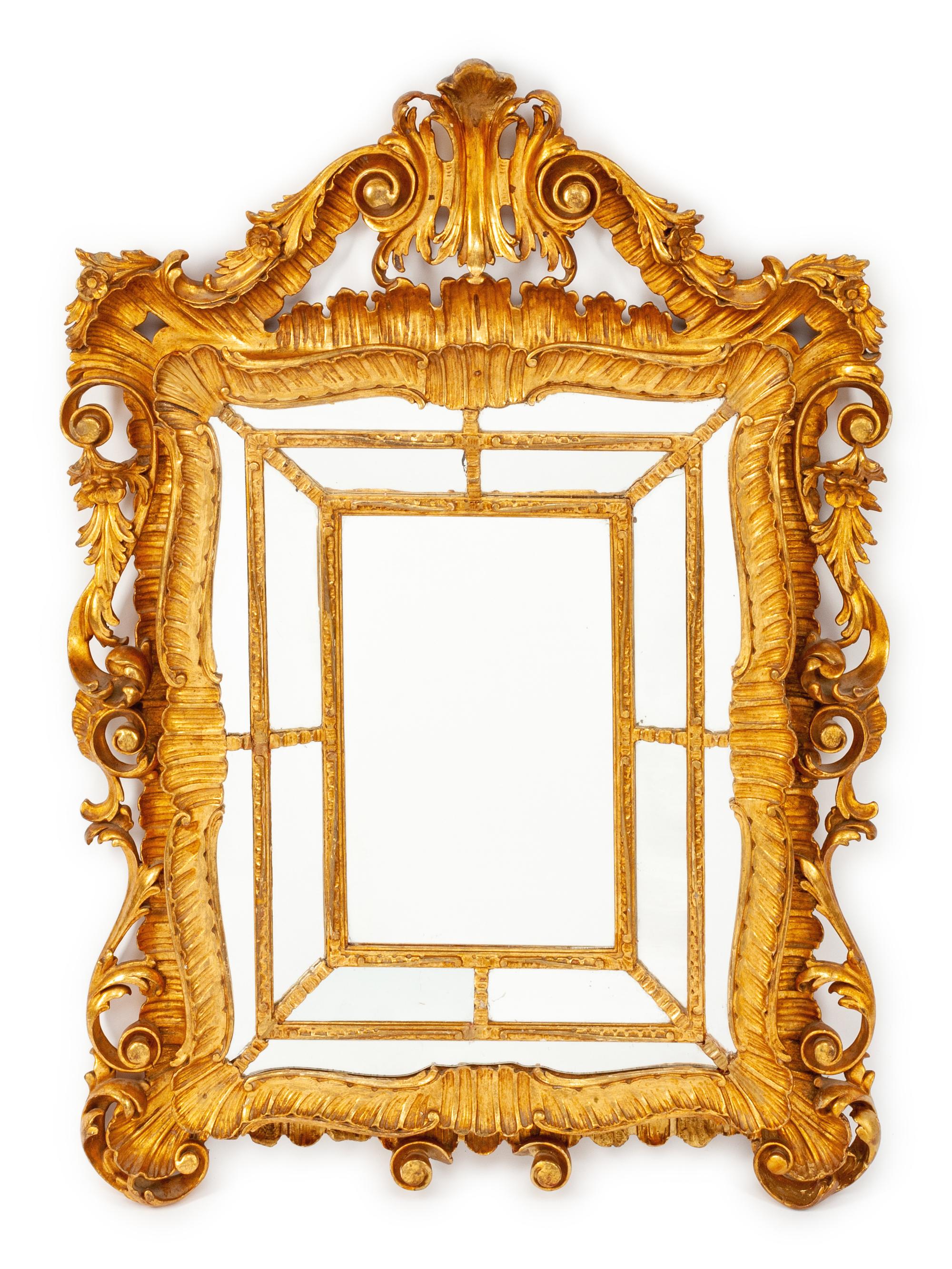 A Louis XVI Style Giltwood Mirror