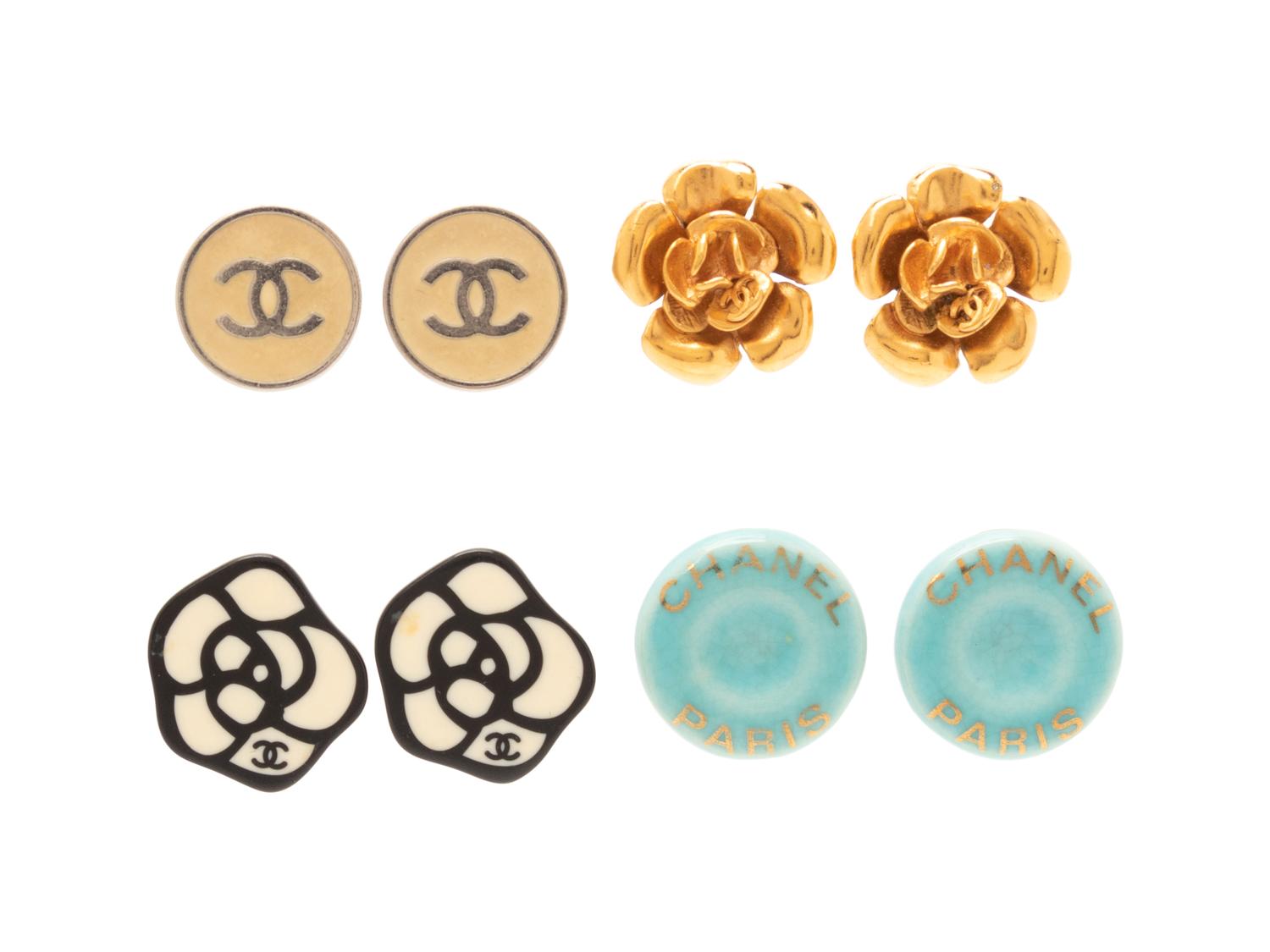 Four Pairs of Chanel Ear Clips, 1990-2000s