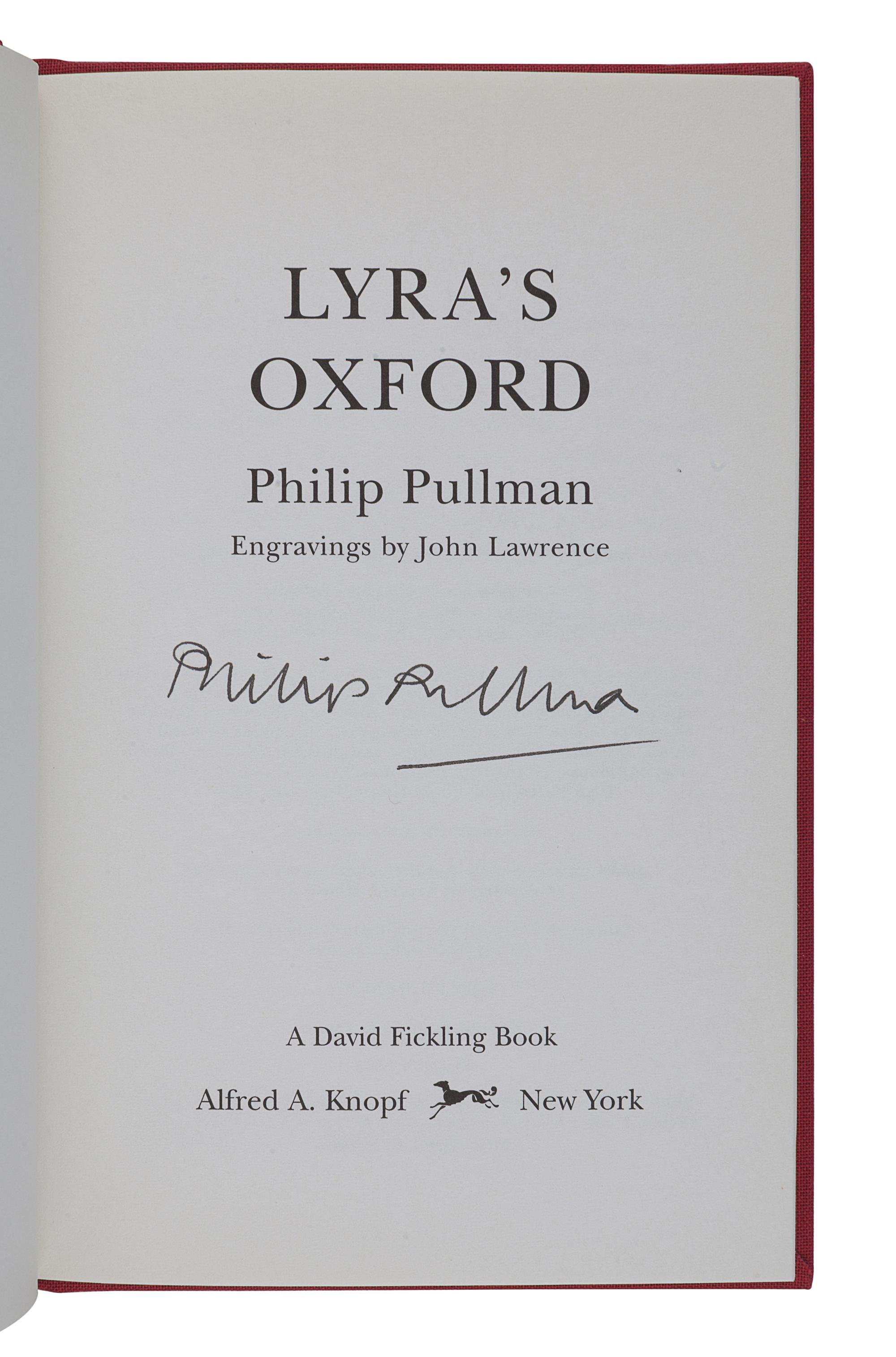 PULLMAN, Philip. A group of 7 volumes, each SIGNED: