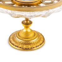 An English Gilt Brass and Cut Glass Centerpiece Bowl Retailed by Tiffany and Co.