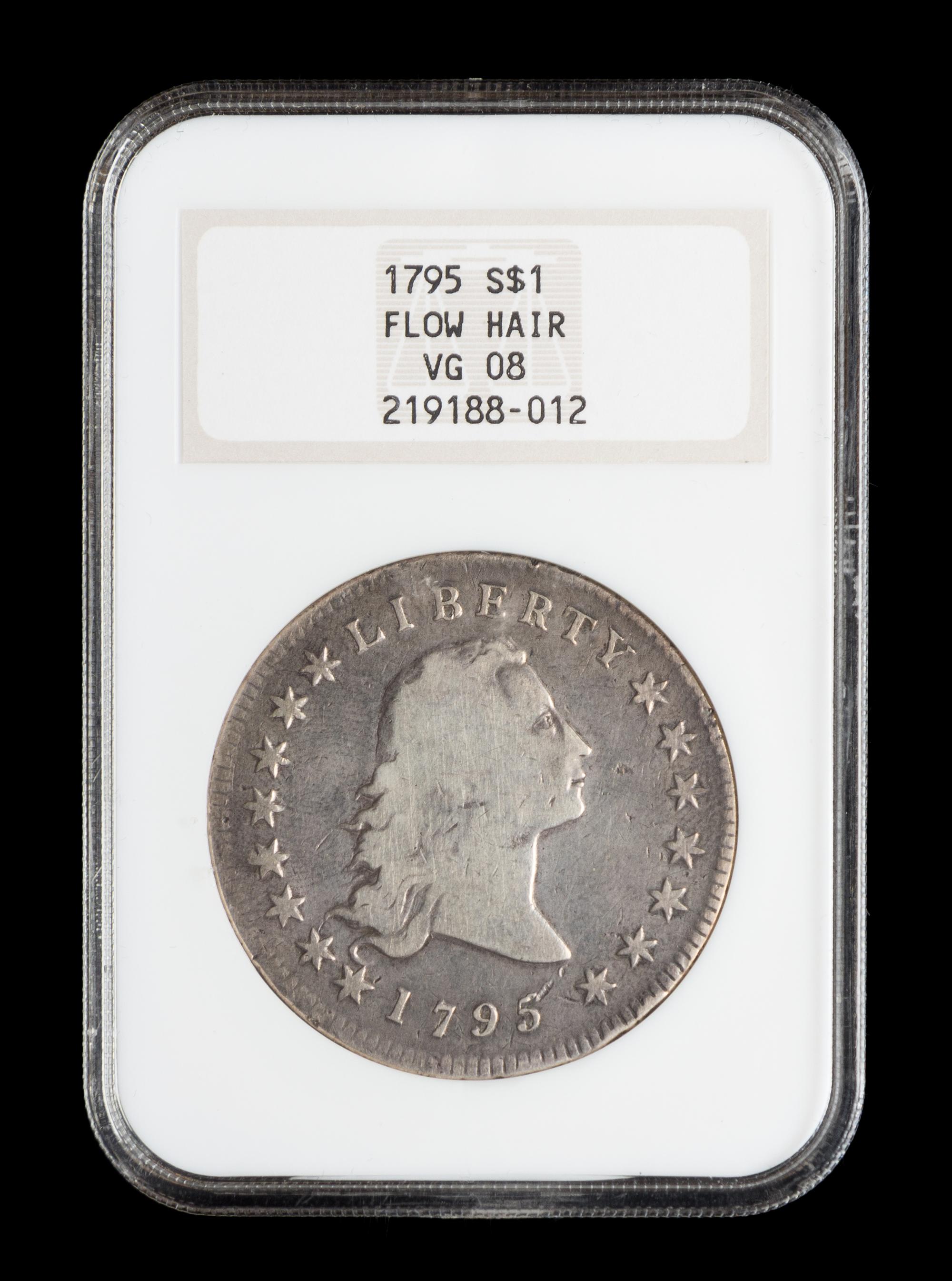 A United States 1795 Flowing Hair $1 Coin