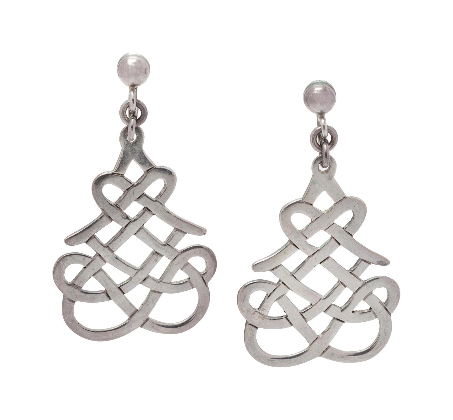 A Pair of Sterling Silver Earclips, Mari Miari,