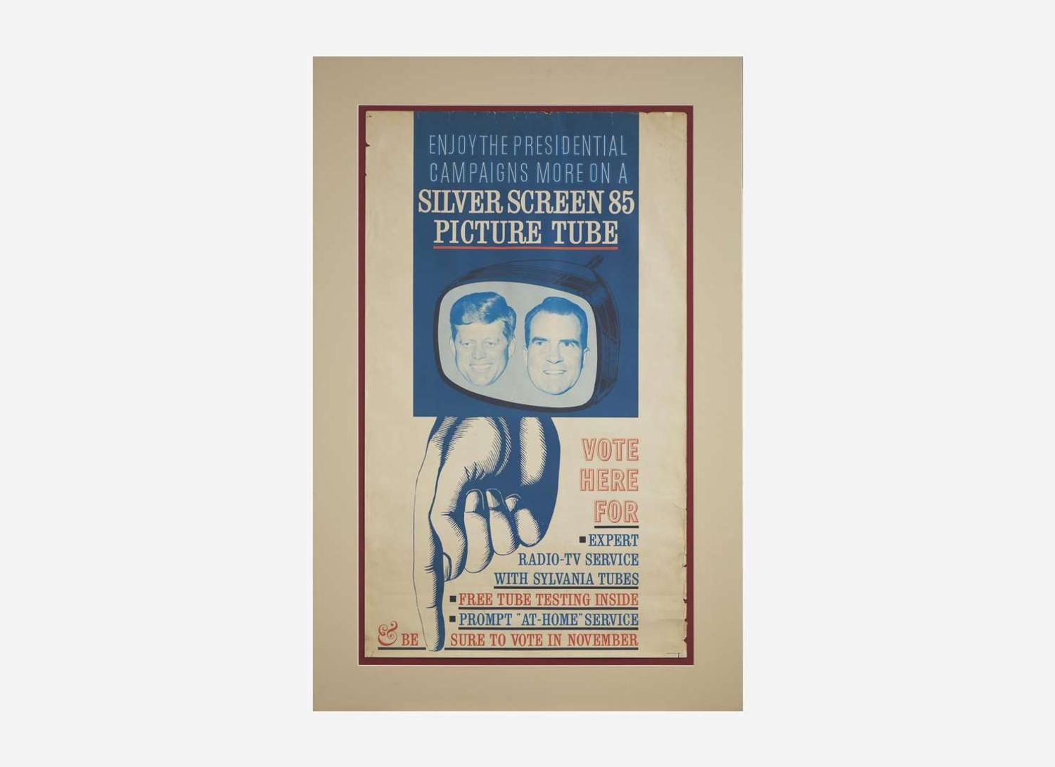 [Presidential] [Kennedy, John F., and Richard Nixon] First Televised Presidential Debates Poster