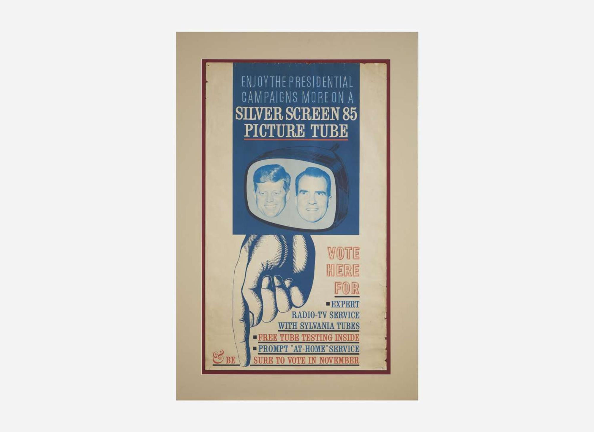 [Presidential] [Kennedy, John F., and Richard Nixon] First Televised Presidential Debates Poster