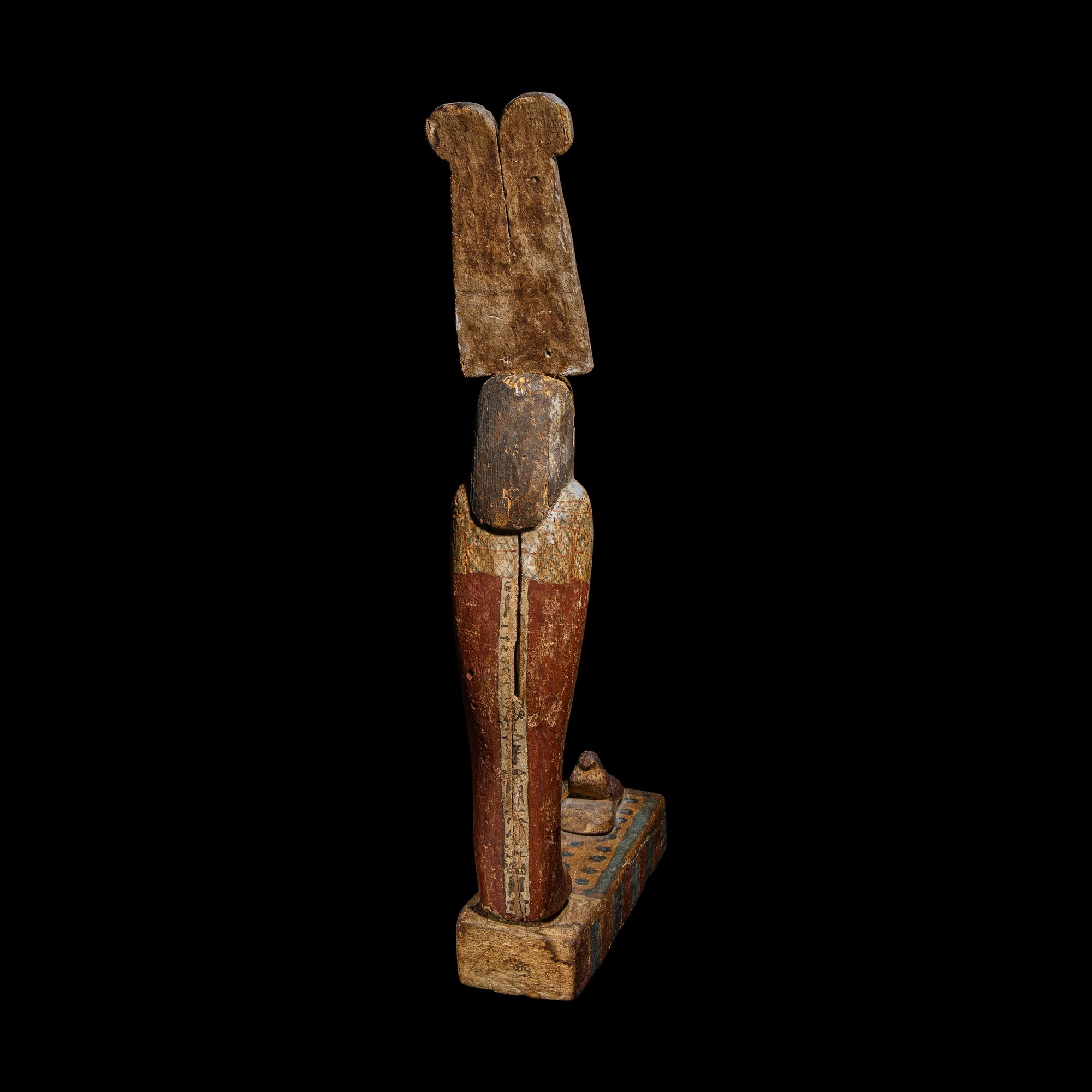 An Egyptian Painted Wood Ptah-Sokar-Osiris