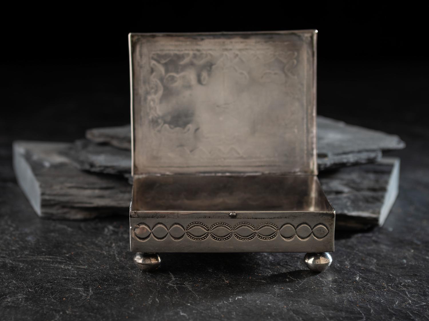 Navajo Silver and Morenci Turquoise Box
