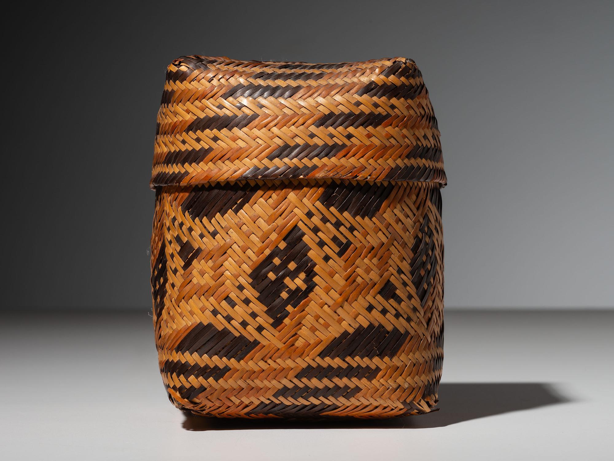 Chitimacha Double-Walled Lidded Basket