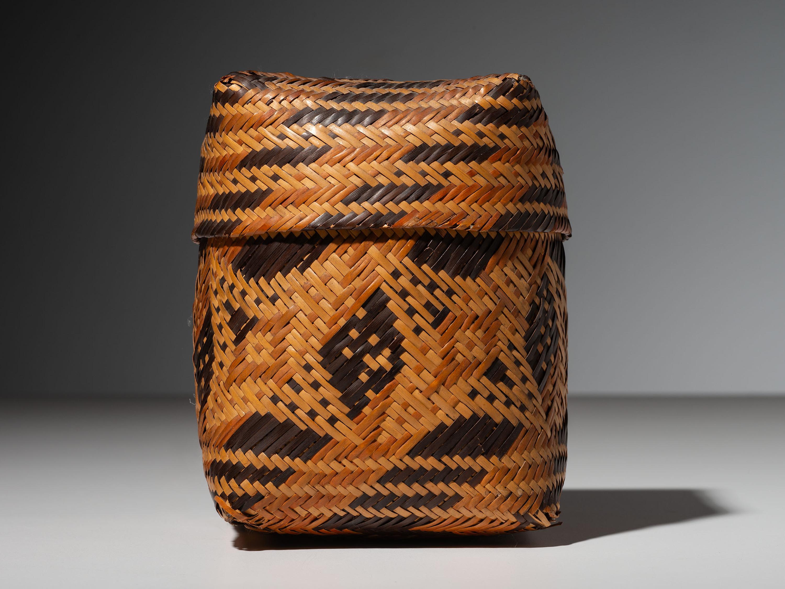 Chitimacha Double-Walled Lidded Basket