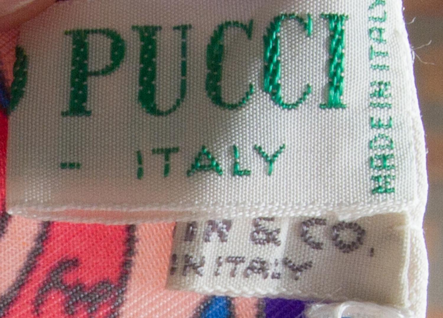 A Pucci Multicolor Silk Scarf, 36" x 36".