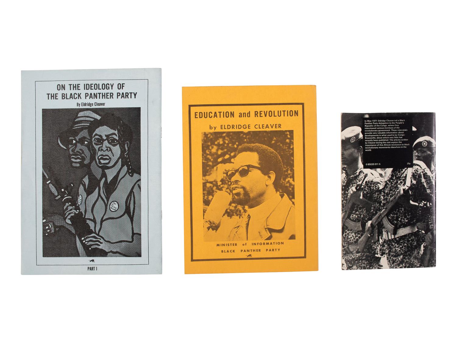 [BLACK PANTHER PARTY -- CLEAVER, ELDRIDGE (1935-1998)]. A group of pamphlets by the Minister of Information of the Black Panther Party. COMBINED WITH 26