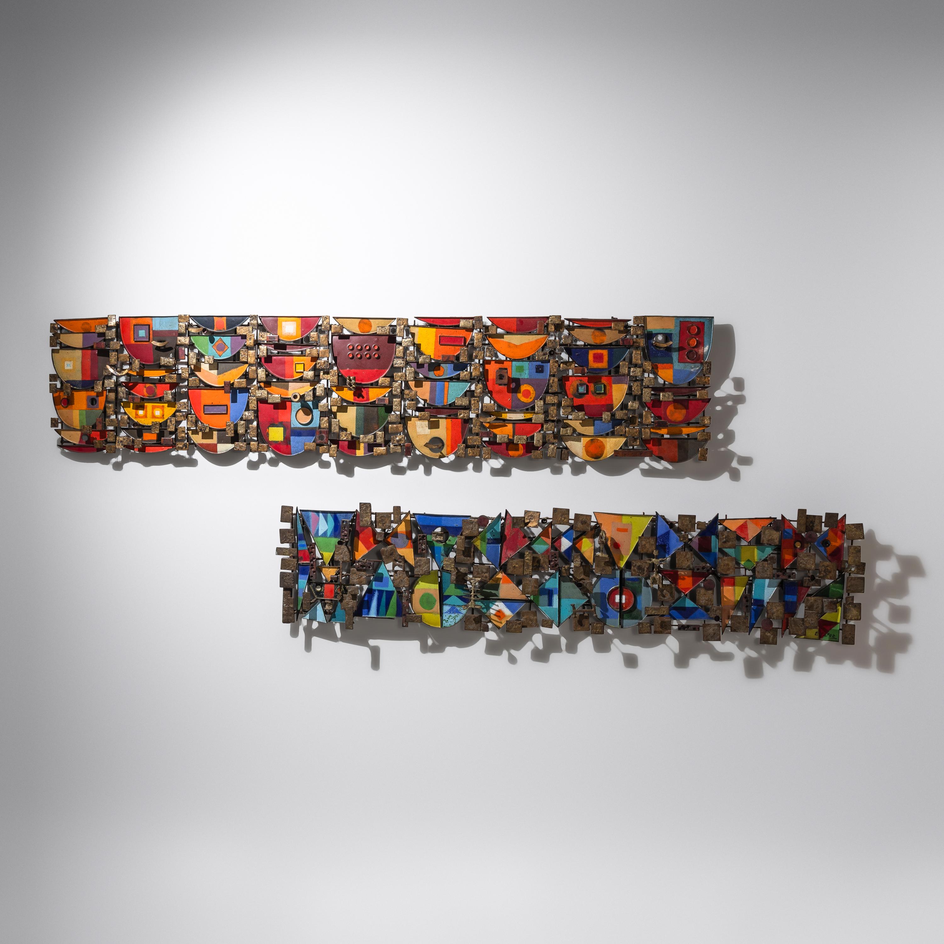 Edgar Tafur (Colombian, 1929–2007) — Two Modernist Wall Sculptures