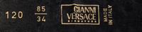 A Gianni Versace Black Leather Belt, Size 85/34.