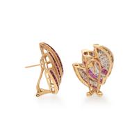 DIAMOND AND RUBY EARRINGS