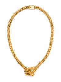 An 18 Karat Yellow Gold Knotted Necklace, Grosse, Circa 1972, 18.70 dwts.